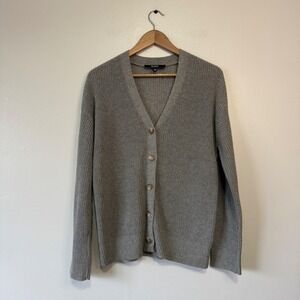HUDSON LOS ANGELES Women Gray Knit Button Front Cardigan Sweater XS/ECH‎